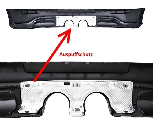 Stražnji difuzor R32 izgleda za VW Golf 5
