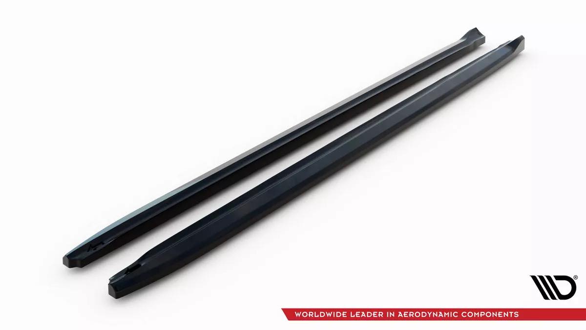 Side sill r approach for V.2 for Audi S5 / A5 S-Line Coupe 8T black high gloss