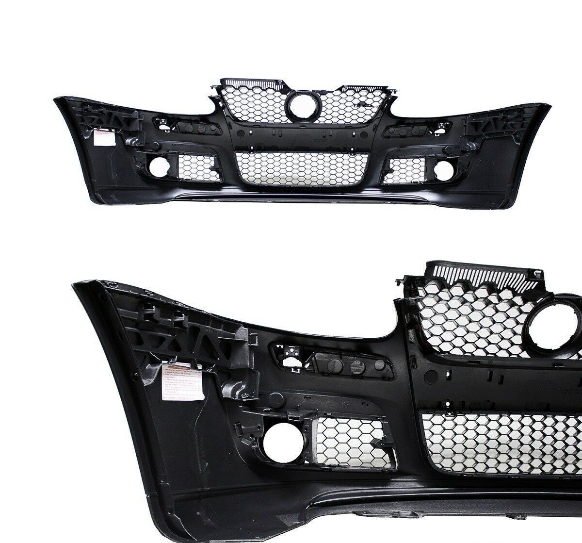Front bumper + honeycomb grille for GTI + ABE + screws fits VW Golf 5
