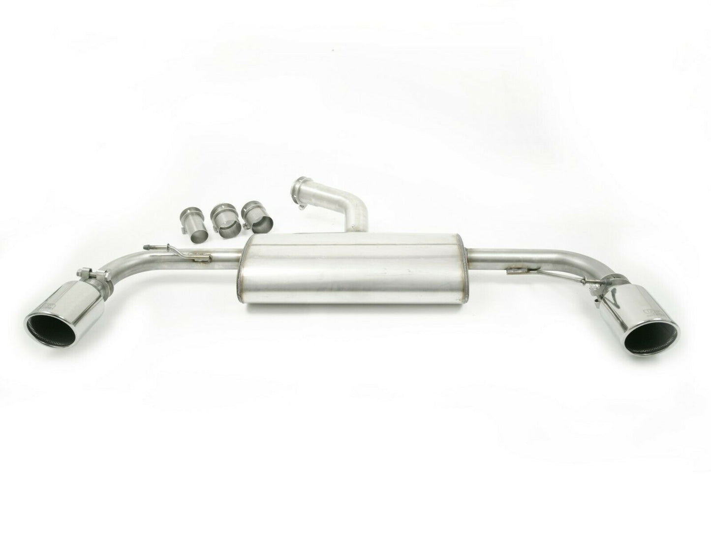 Stainless steel exhaust sports exhaust for VW Golf 6 GTI GTD TSI TDI rear silencer