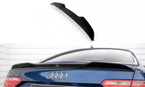 Rear spoiler attachment 3D tear-off edge for Audi A5 / A5 S-Line / S5 Coupe 8T black