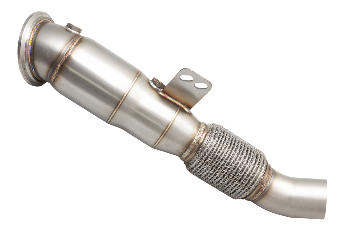 Downpipe with High-Flow Catalytic Converter 200CPSI for Toyota Supra 2019- MK5 A90 J29 stainless steel - E2B58KITB