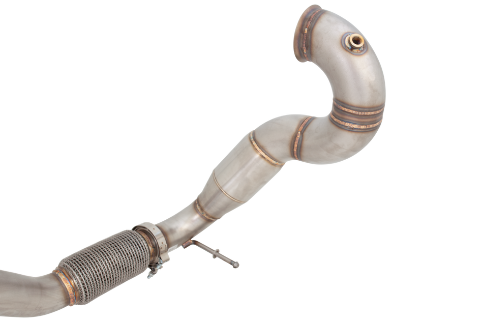 Downpipe with High-Flow Catalytic Converter XForce 100CPSI for Mercedes-BENZ AMG A45 2012-2018 W176 HATCH stainless steel - ESA45KITB
