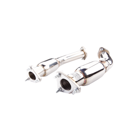 Downpipe with High-Flow Catalytic Converter XForce 100CPSI for Nissan 350Z 2003-2009 Z33 stainless steel - ES-N350Z-CATB