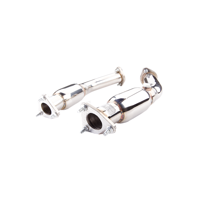 Downpipe with High-Flow Catalytic Converter XForce 100CPSI for Nissan 350Z 2003-2009 Z33 stainless steel - ES-N350Z-CATB