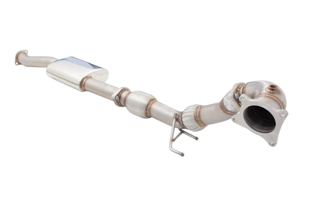 Downpipe with High-Flow Catalytic Converter 100CPSI for Volkswagen Golf 2010-2012 R MK 6 - ES-VW07-XFKITB