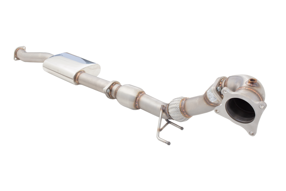 Downpipe with High-Flow Catalytic Converter 100CPSI for Volkswagen Golf 2010-2012 R MK 6 - ES-VW07-XFKITB