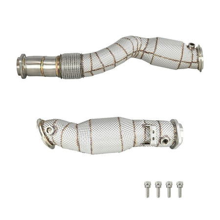 Downpipe with heat shield CAT FMIC.Pro for BMW M2 G87 M3 G80 M4 G82 S58B30 2020- - FMICPRO-DP-105-C-T