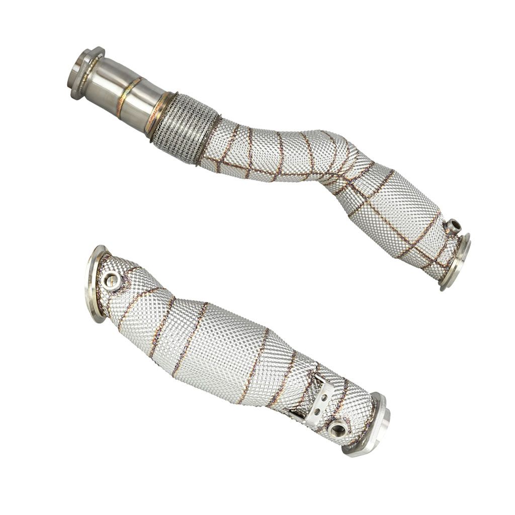 Downpipe with heat shield CAT FMIC.Pro for BMW M2 G87 M3 G80 M4 G82 S58B30 2020- - FMICPRO-DP-105-C-T