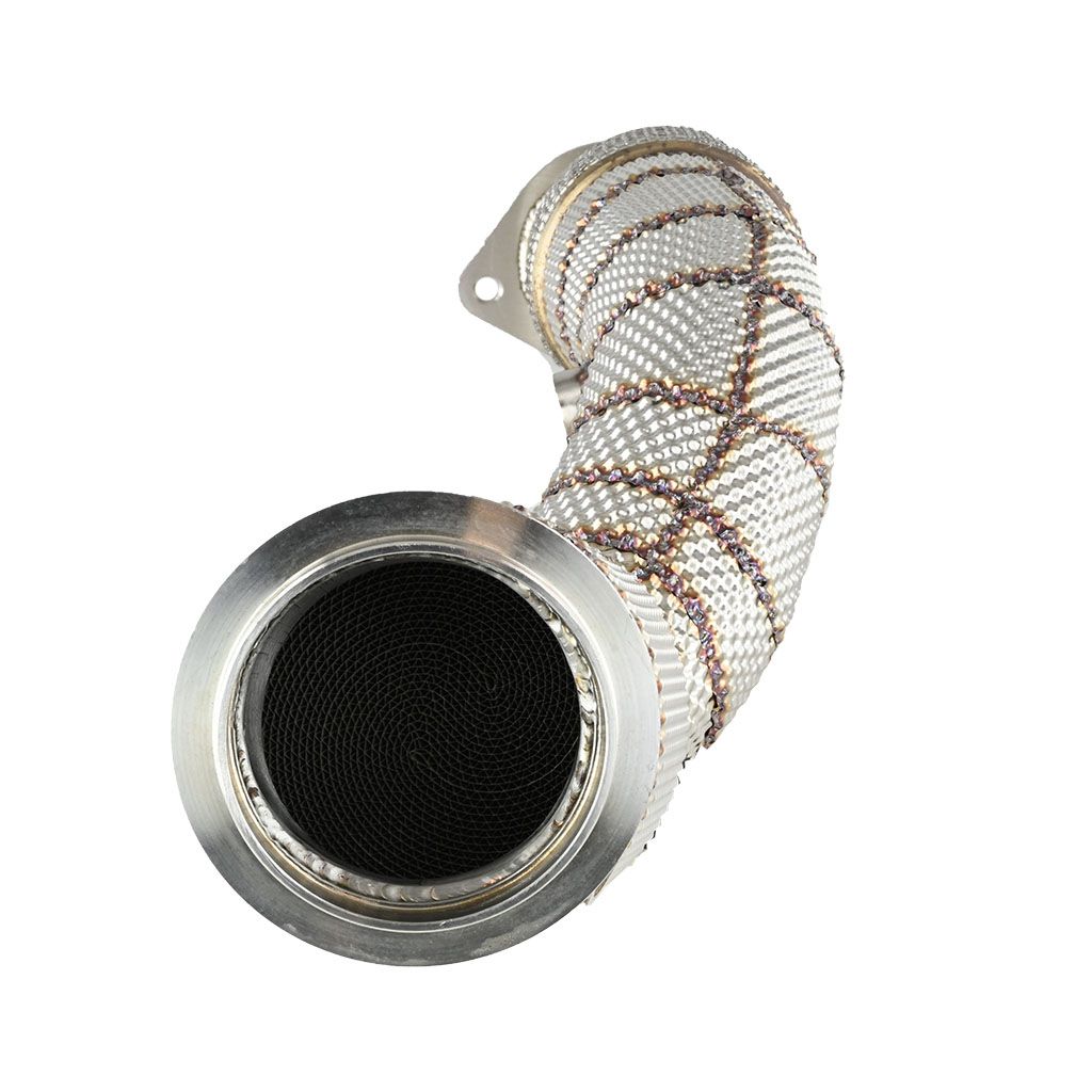 Downpipe with heat shield CAT FMIC.Pro for BMW M2 G87 M3 G80 M4 G82 S58B30 2020- - FMICPRO-DP-105-C-T