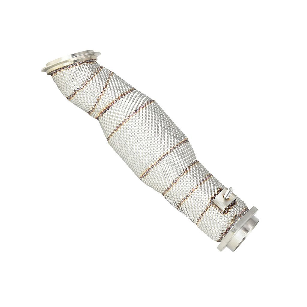 Downpipe with heat shield CAT FMIC.Pro for BMW M2 G87 M3 G80 M4 G82 S58B30 2020- - FMICPRO-DP-105-C-T