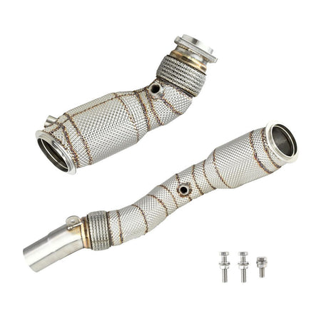 Downpipe FMIC.Pro for BMW F80 M3 S55 USA + CAT with heat shield - FMICPRO-DP-107-C-T
