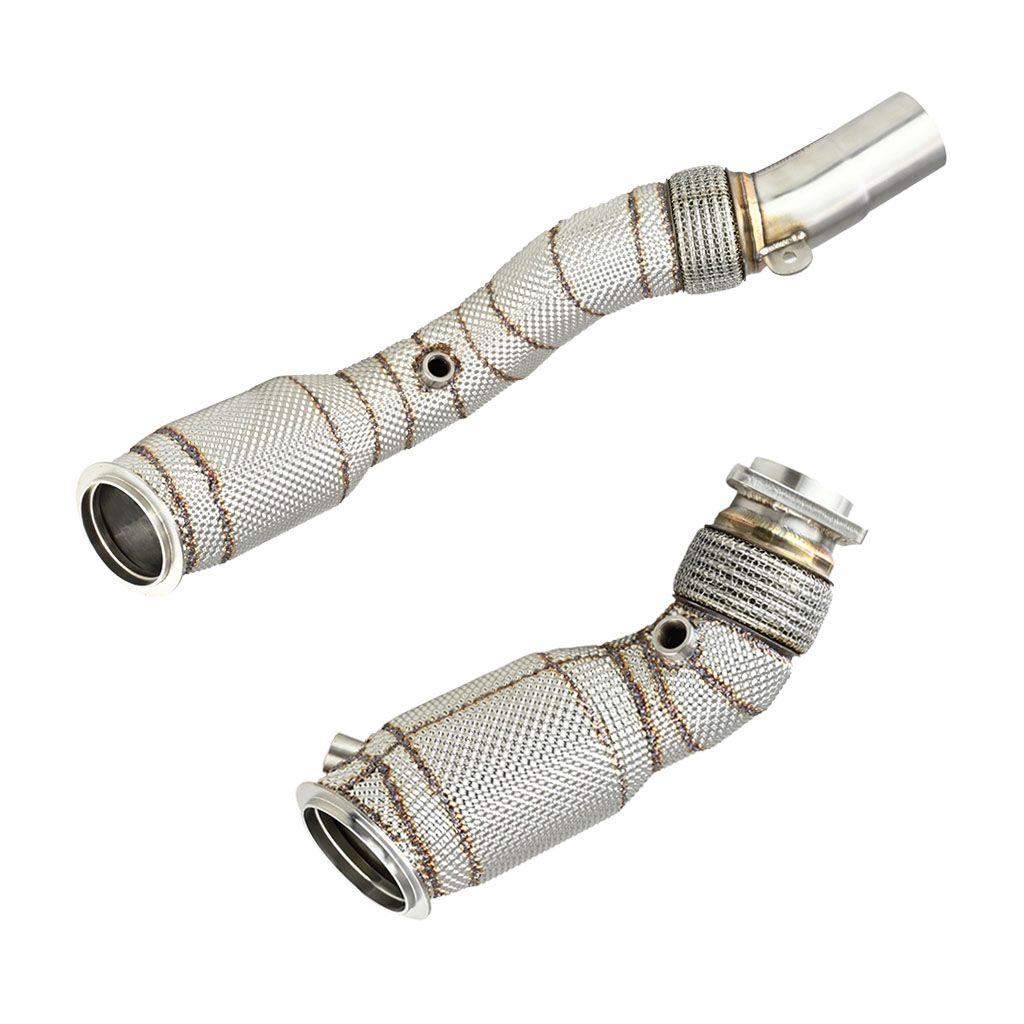 Downpipe FMIC.Pro for BMW F80 M3 S55 USA + CAT with heat shield - FMICPRO-DP-107-C-T