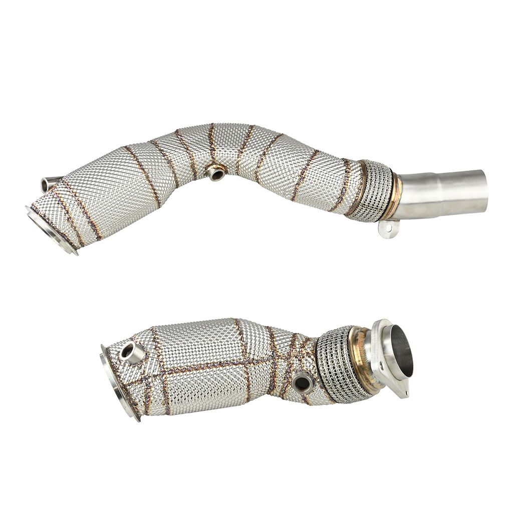 Downpipe FMIC.Pro for BMW F80 M3 S55 USA + CAT with heat shield - FMICPRO-DP-107-C-T