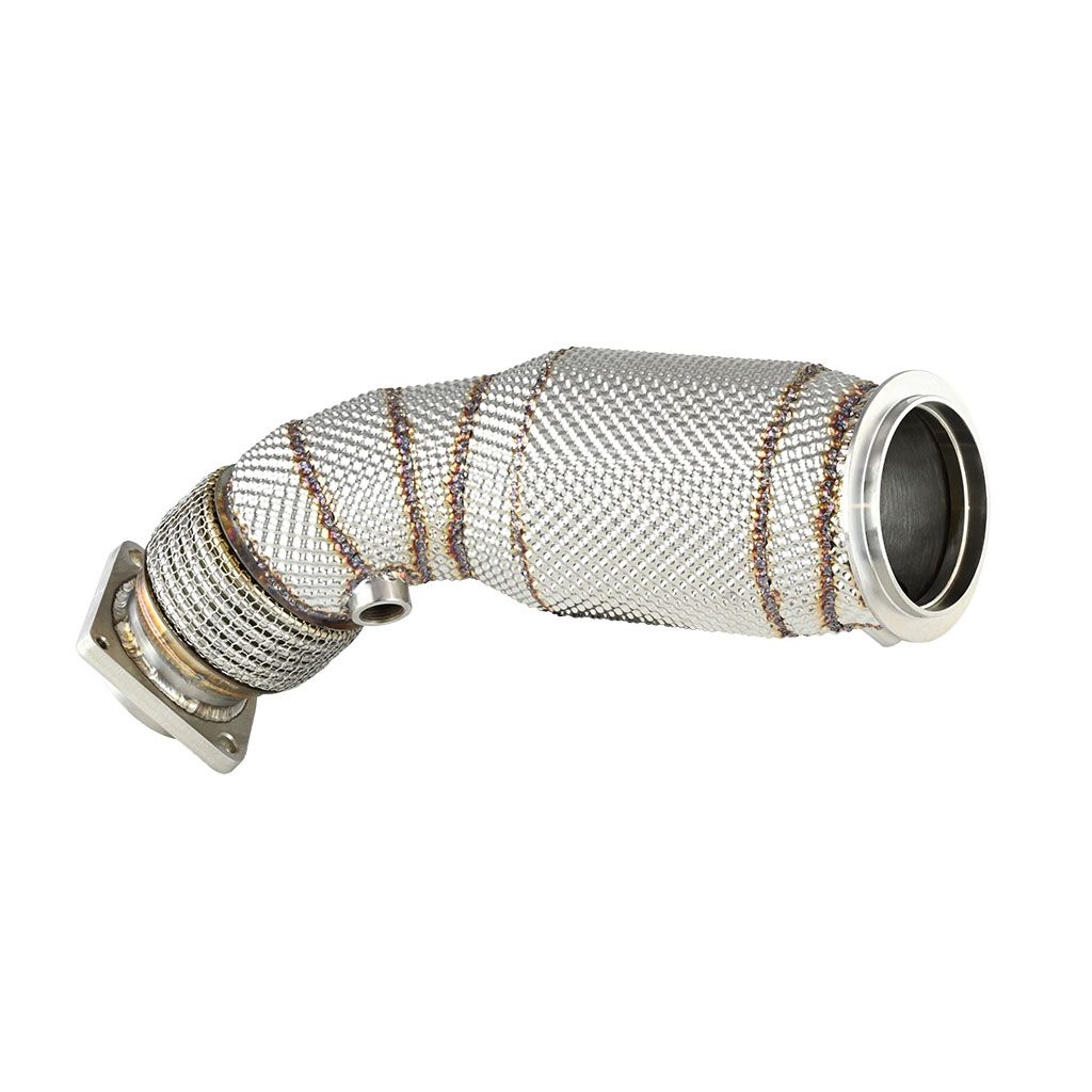 Downpipe FMIC.Pro for BMW F80 M3 S55 USA + CAT with heat shield - FMICPRO-DP-107-C-T