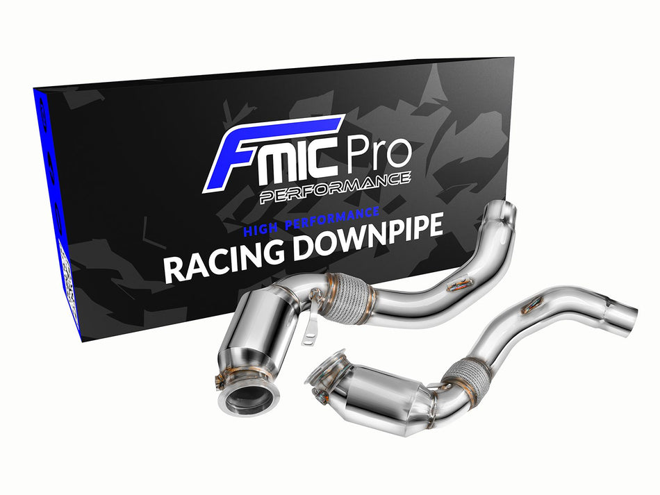 Downpipe FMIC.Pro for BMW F15 F16 X5 50ix X6 50ix 4.0 4.4L N63B 2015- with High-Flow Catalytic - FMICPRO-DP-103-CAT