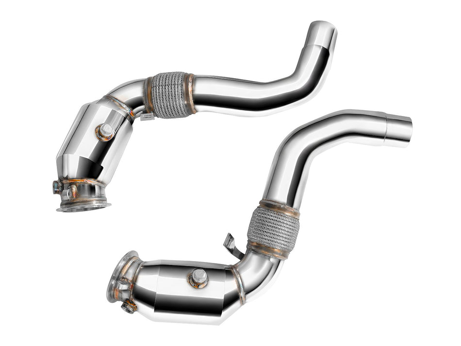 Downpipe FMIC.Pro for BMW F15 F16 X5 50ix X6 50ix 4.0 4.4L N63B 2015- with High-Flow Catalytic - FMICPRO-DP-103-CAT