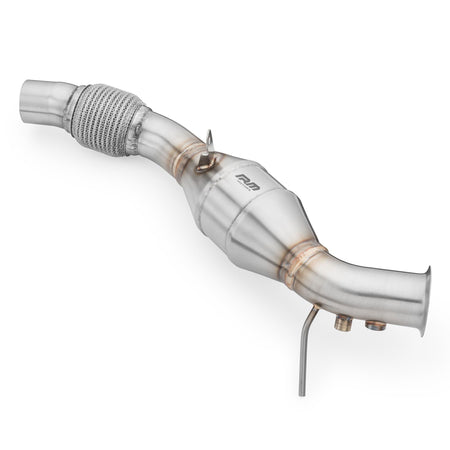 Downpipe RM Motors for BMW E81 E60 E91 E88 116d 316d 520d N47 with Catalyst Euro 3 100 CPSI - RM-111105C-E3P1