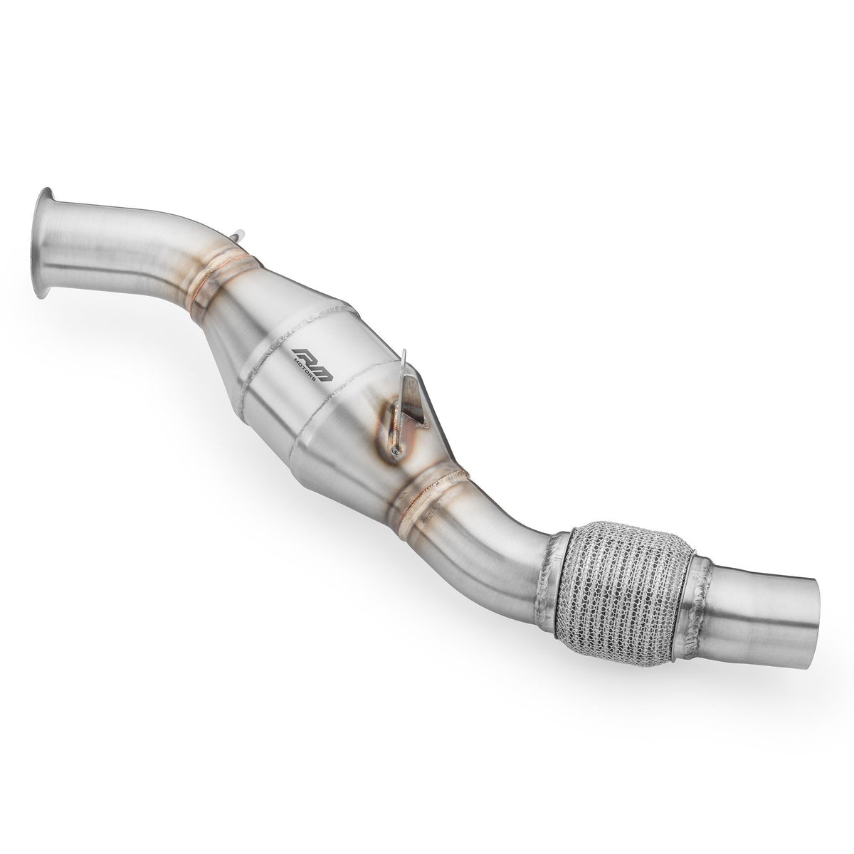 Downpipe RM Motors for BMW E81 E60 E91 E88 116d 316d 520d N47 with Catalyst Euro 3 100 CPSI - RM-111105C-E3P1