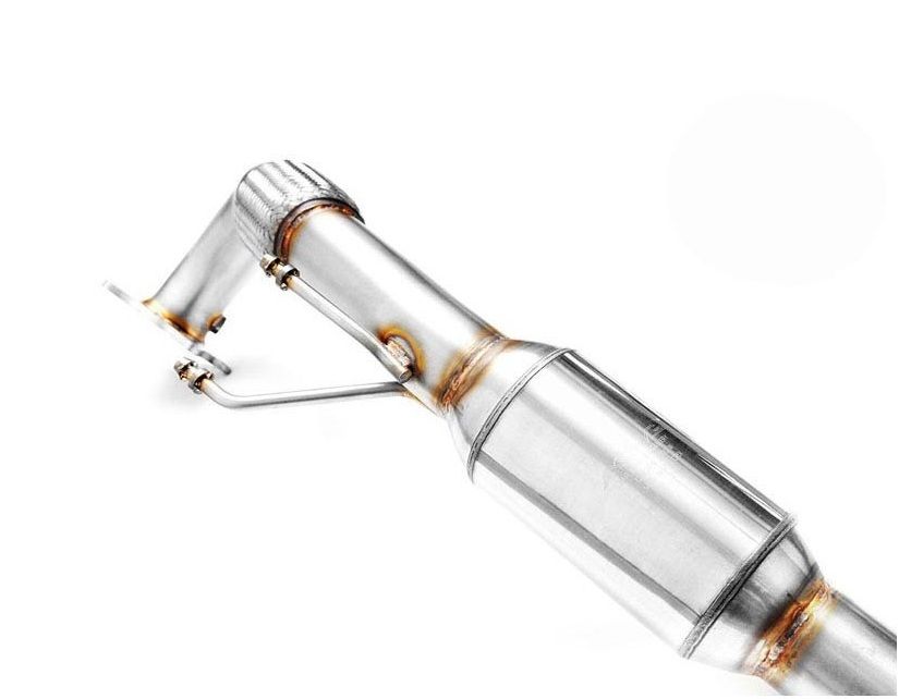 Downpipe RM Motors for Audi A3 S3 8P TT 8J Seat Leon Cupra R Volkswagen Golf VI R 1.8 2.0 TSI TFSI with Catalyst Euro 3 100 CPSI - RM-213101C-E3P1