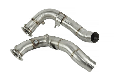 Downpipe za BMW F01 F02 F06 F07 F10 F11 F12 F13 F15 F16 F85 F86 G11 G12 G30 N63N S63N N63R S63R 2010-2017 – bez katalizatora - FMIC-EXH-BB11
