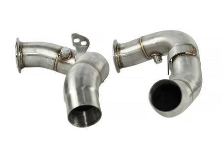 Downpipe za BMW F01 F02 F06 F07 F10 F11 F12 F13 F15 F16 F85 F86 G11 G12 G30 N63N S63N N63R S63R 2010-2017 – bez katalizatora - FMIC-EXH-BB11