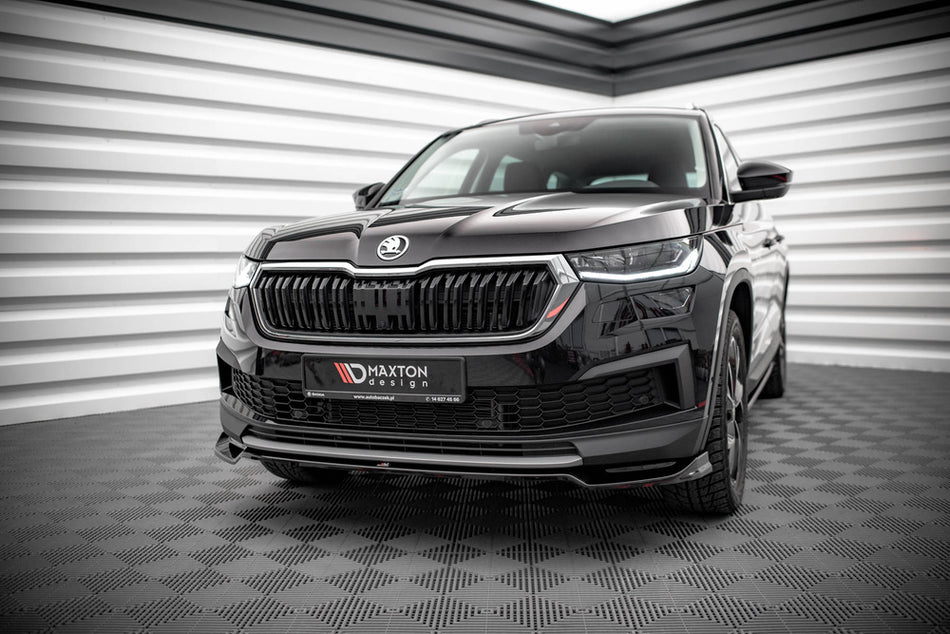 Prednji splitter V.2 pogodan za Škodu Kodiaq Mk1 Facelift