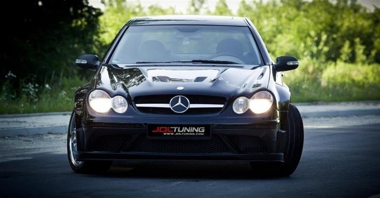 BODYKIT + BONNET suitable for Mercedes CLK W209 BLACK SERIES LOOK