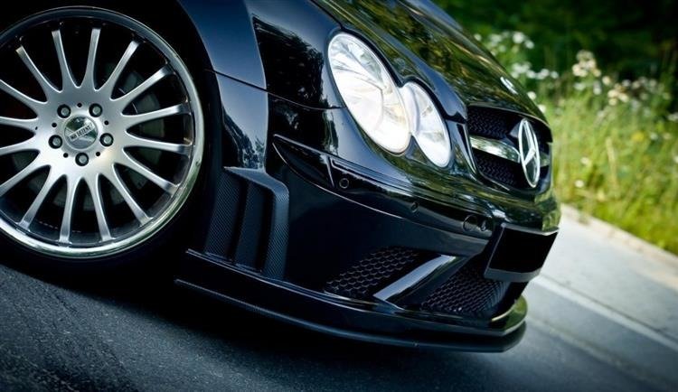 BODYKIT + BONNET suitable for Mercedes CLK W209 BLACK SERIES LOOK