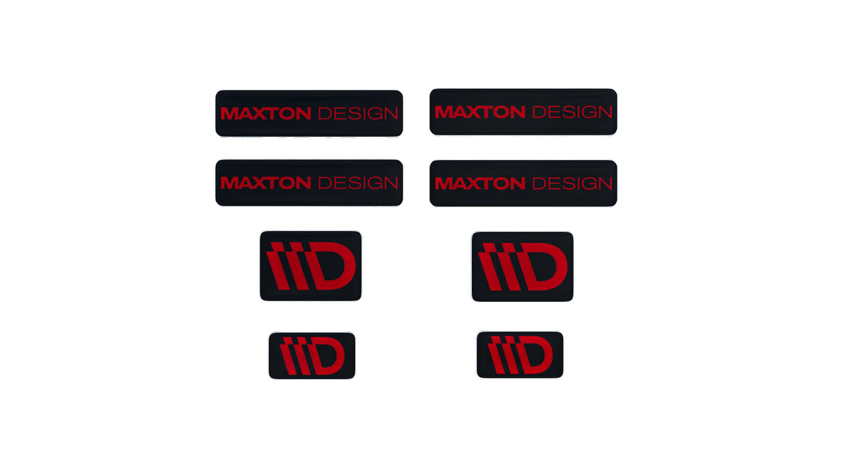 Black and Red 3D Sticker Set Maxton Design