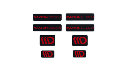 Black and Red 3D Sticker Set Maxton Design
