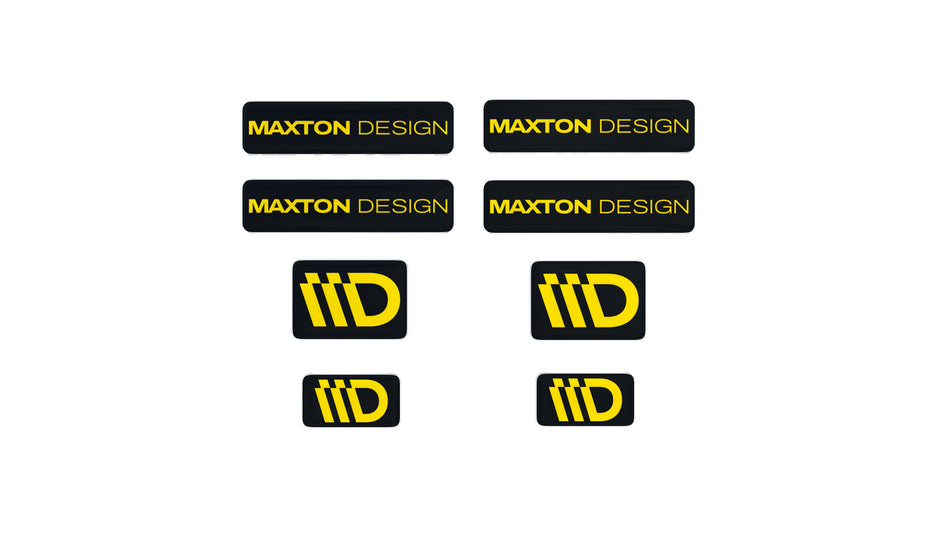 Black and Red 3D Sticker Set Maxton Design