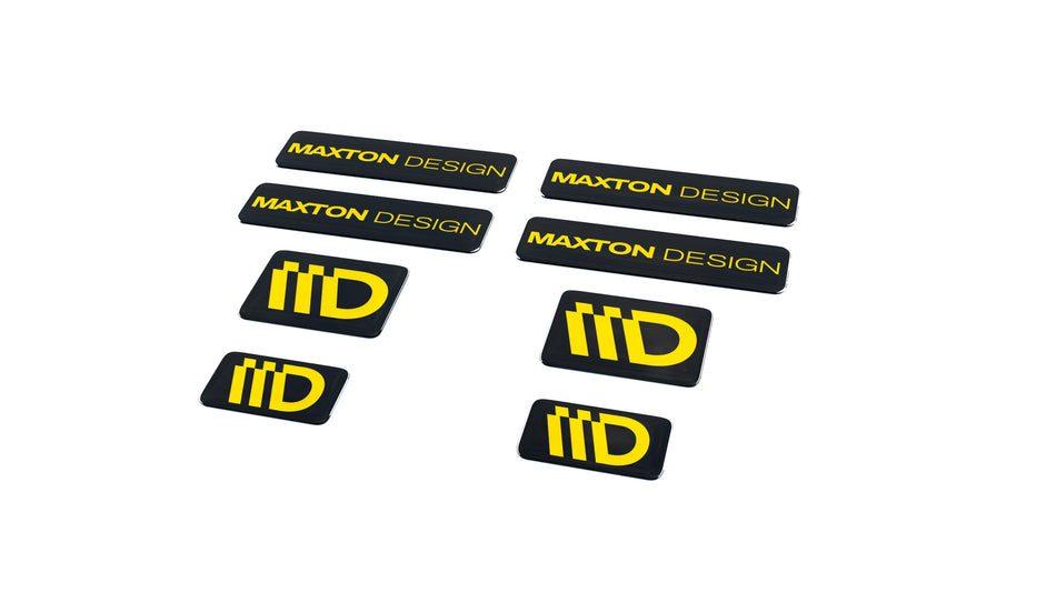 Black and Red 3D Sticker Set Maxton Design