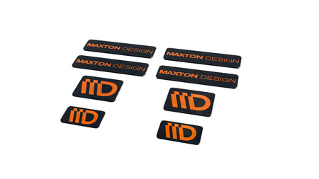 Black and Red 3D Sticker Set Maxton Design