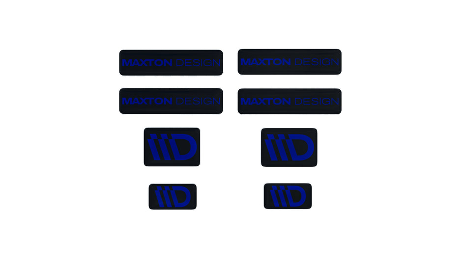 Black and Red 3D Sticker Set Maxton Design