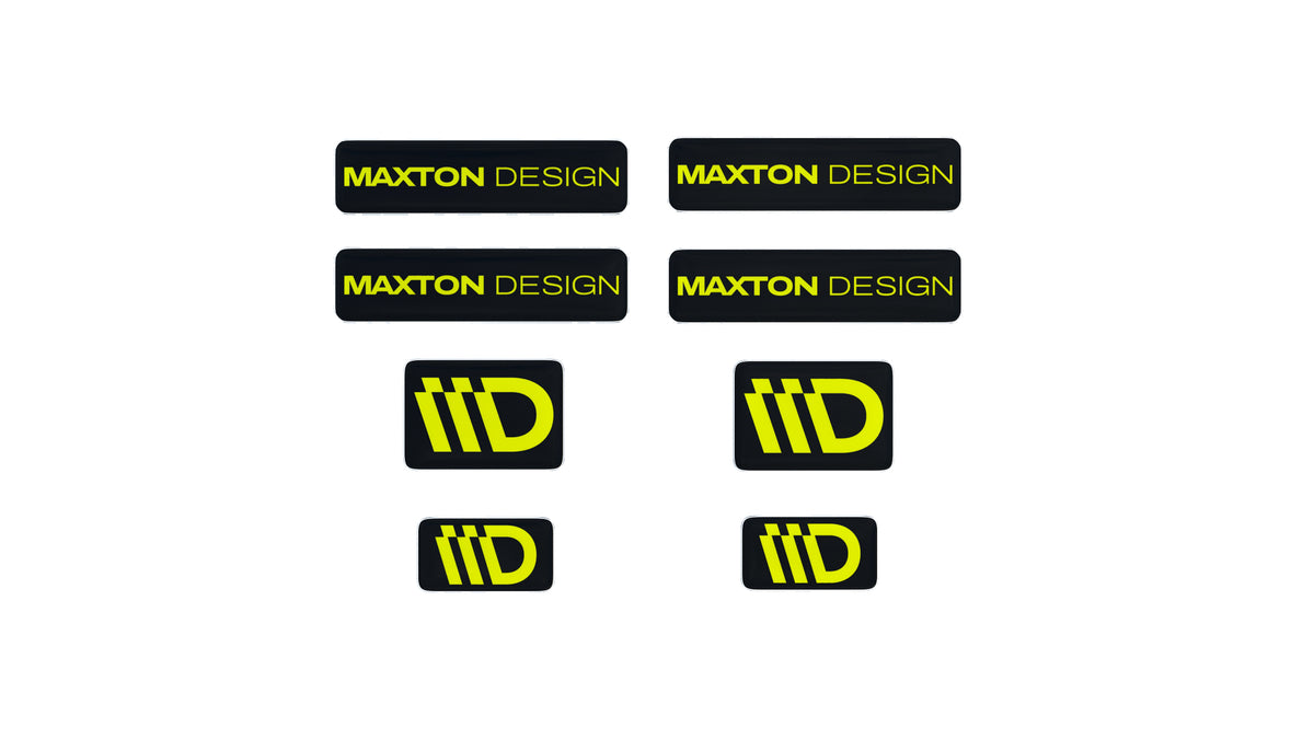 Black and Red 3D Sticker Set Maxton Design