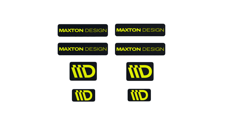 Black and Red 3D Sticker Set Maxton Design