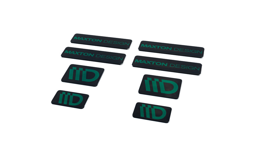 Black and Red 3D Sticker Set Maxton Design