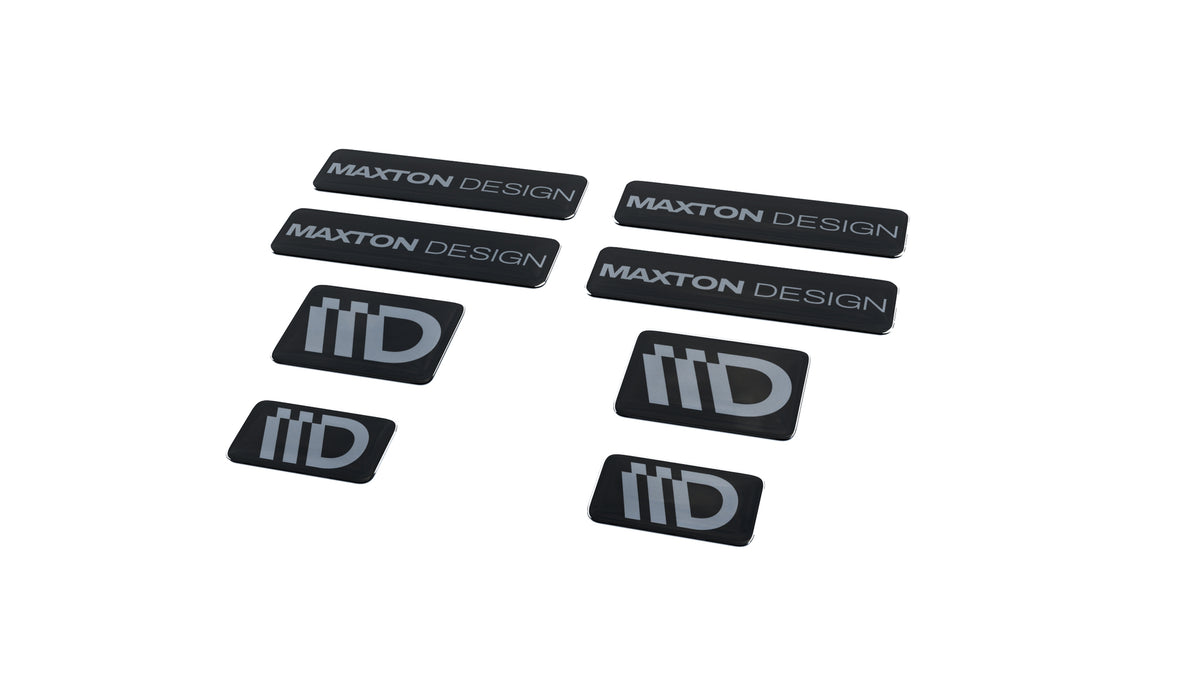 Black and Red 3D Sticker Set Maxton Design