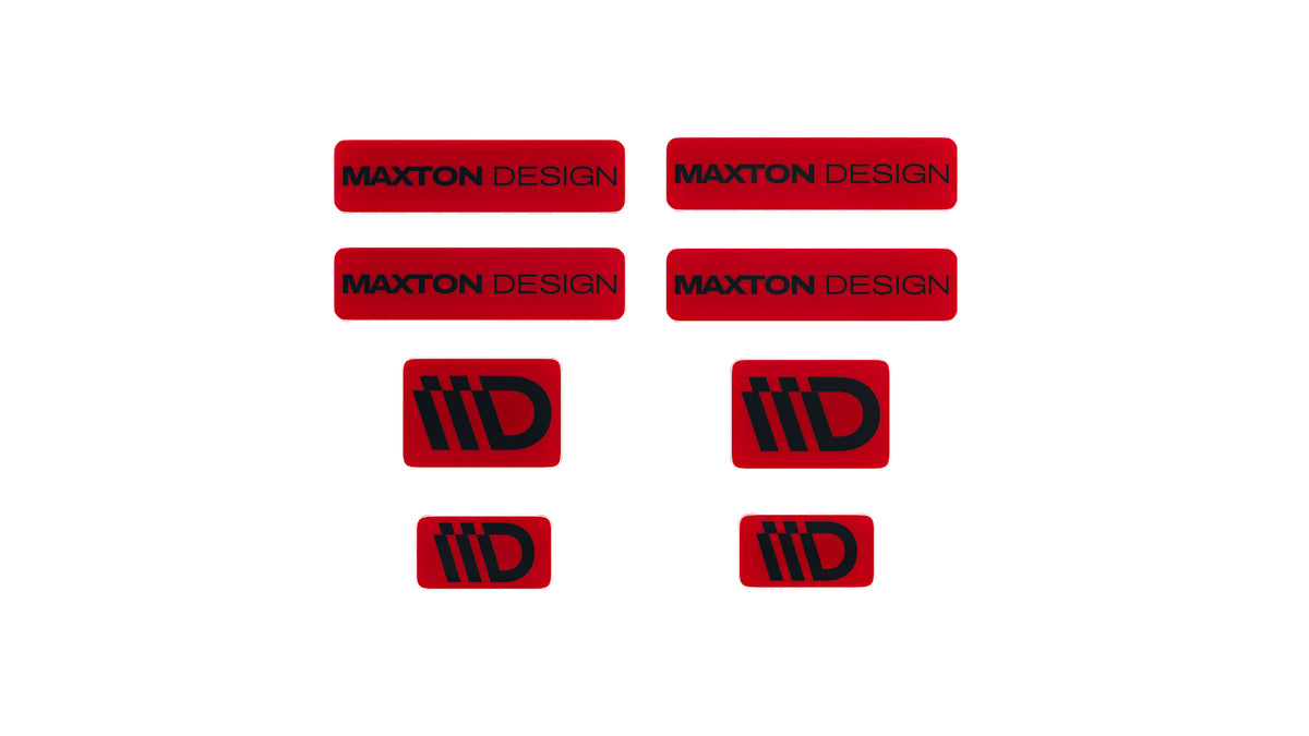 Black and Red 3D Sticker Set Maxton Design