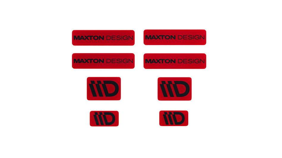 Black and Red 3D Sticker Set Maxton Design