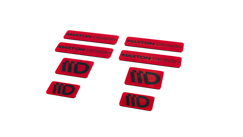 Black and Red 3D Sticker Set Maxton Design