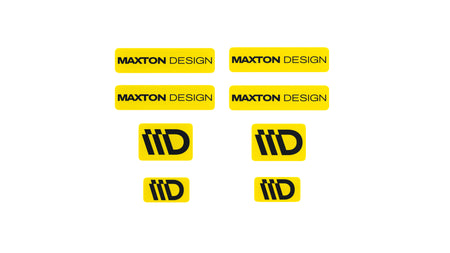Black and Red 3D Sticker Set Maxton Design