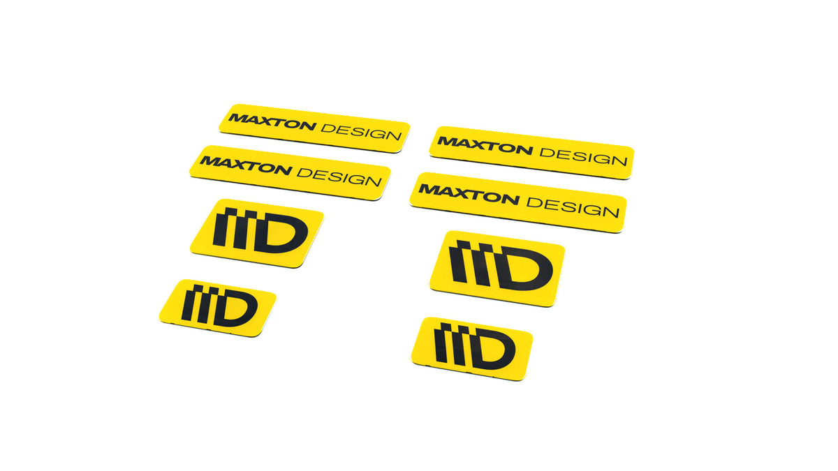 Black and Red 3D Sticker Set Maxton Design