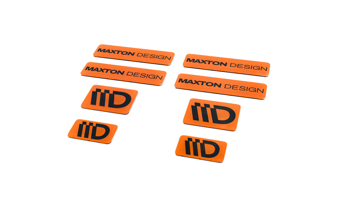 Black and Red 3D Sticker Set Maxton Design