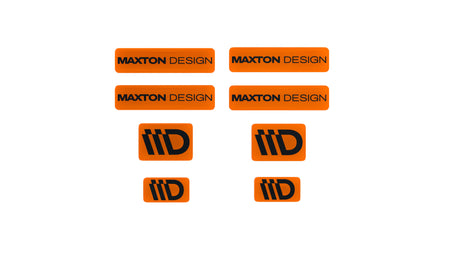 Black and Red 3D Sticker Set Maxton Design