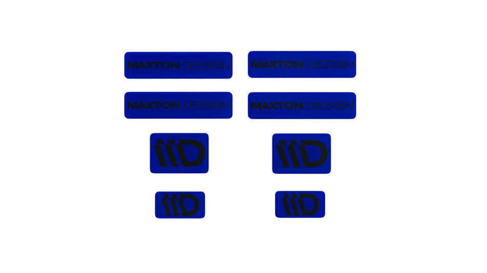 Black and Red 3D Sticker Set Maxton Design