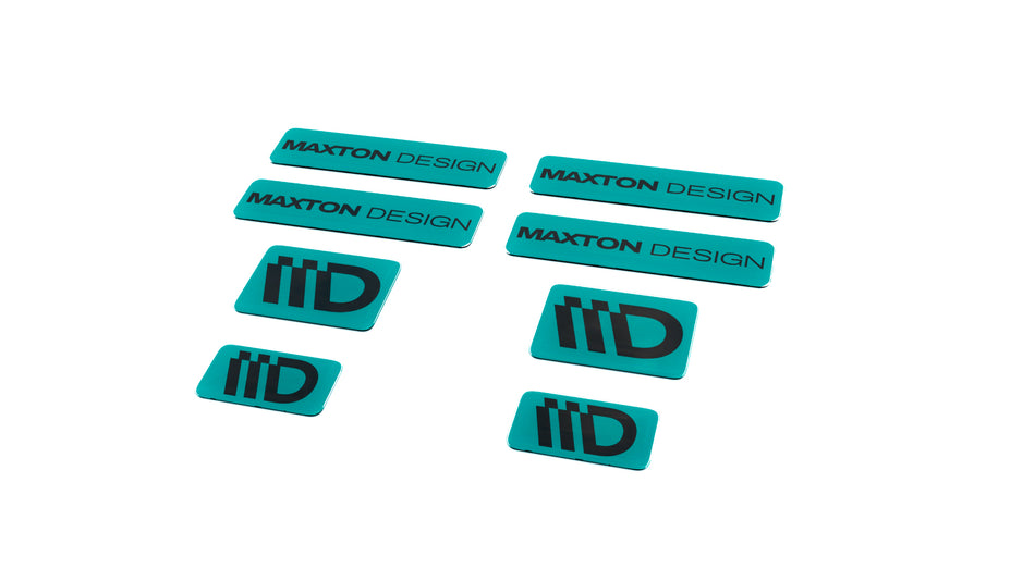 Black and Red 3D Sticker Set Maxton Design