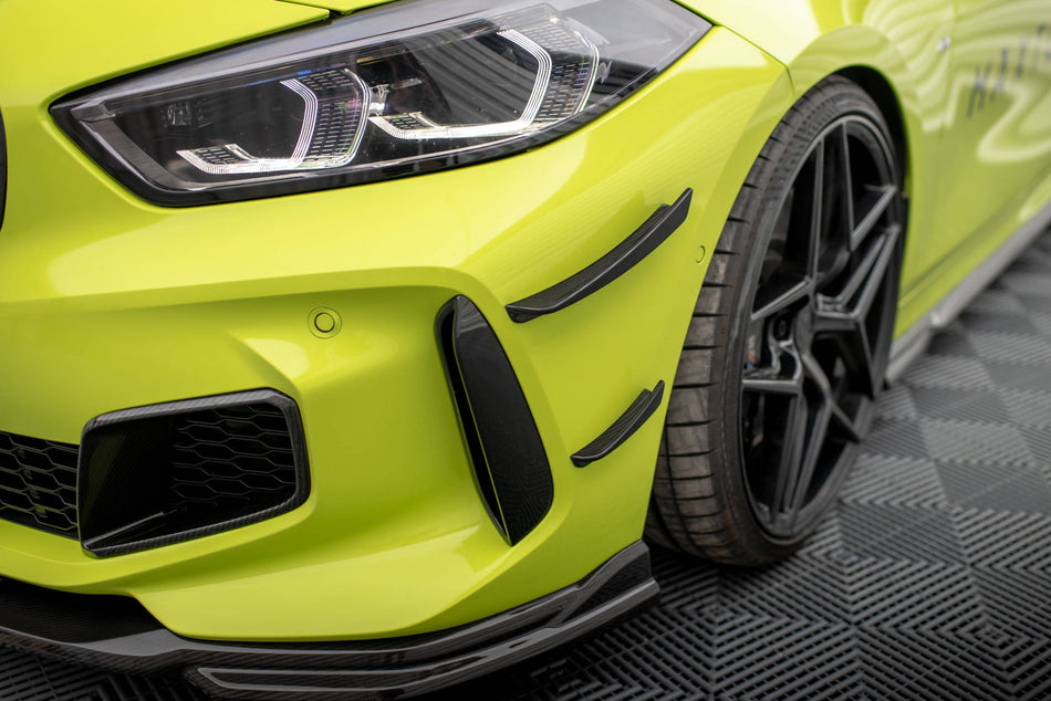 Carbon Fiber Front Bumper Wings (Canards) Prepreg suitable for BMW 1 M-Pack /  M135i / 128ti F40