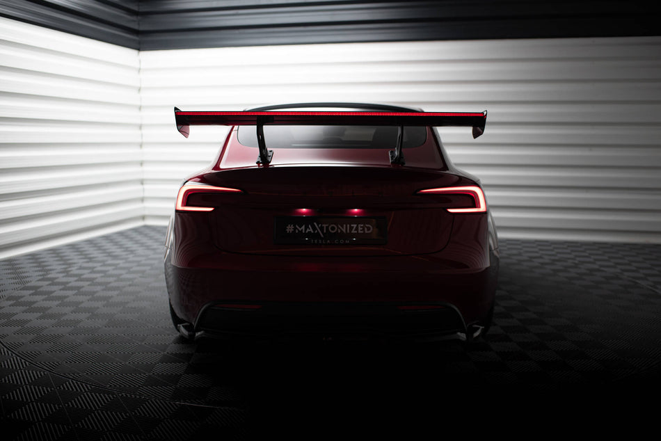 Carbon Spoiler + LED suitable for Tesla Model 3
